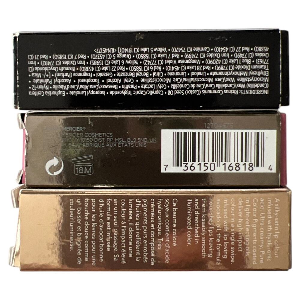 LOT 3 Bobbi Brown x Becca x Laura Mercier Lipstick - Picture 2 of 6